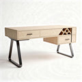 Bureau van hout en kunststof met lades en afmetingen 150 x 80 x 75cm