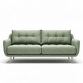 Leren bankstel in geel 200 x 80 x 90 cm voor woonkamerinrichting