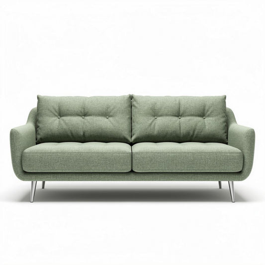 Leren bankstel in geel 200 x 80 x 90 cm voor woonkamerinrichting